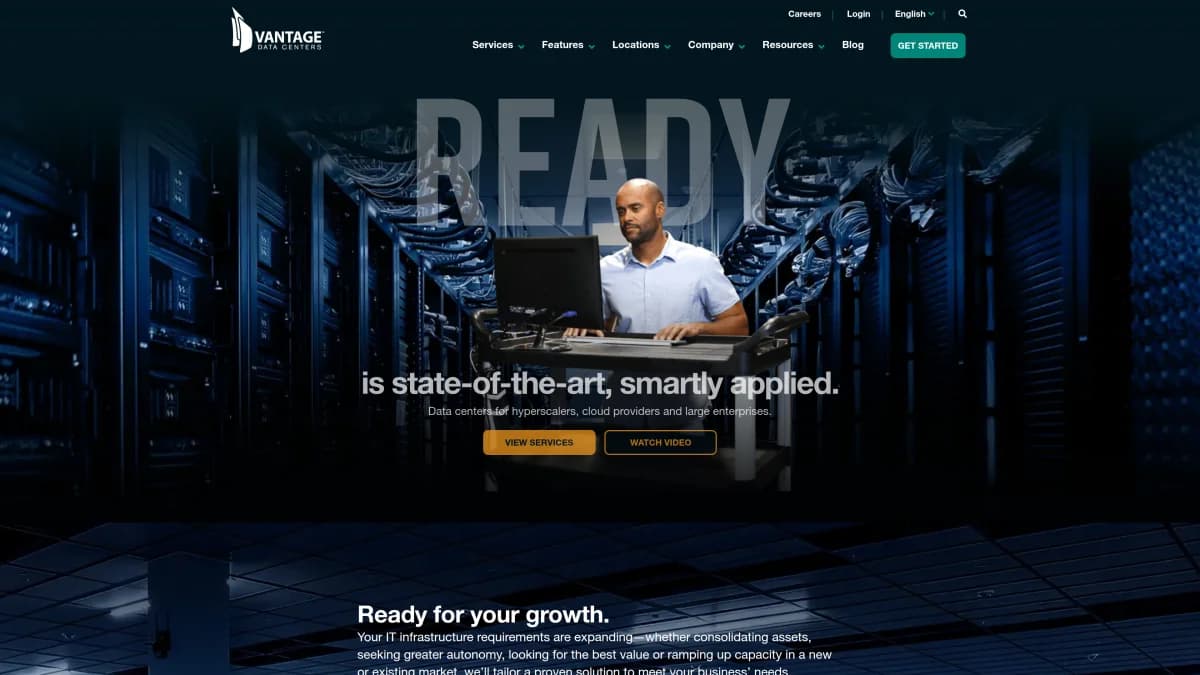 Screenshot of Vantage Data Centers $5 Billion Green Loan Financing