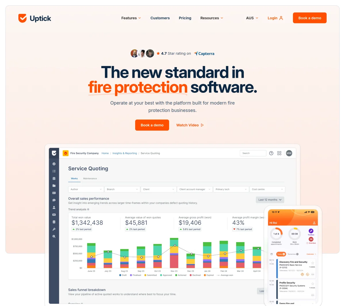 Screenshot of Uptick secures strategic growth investment