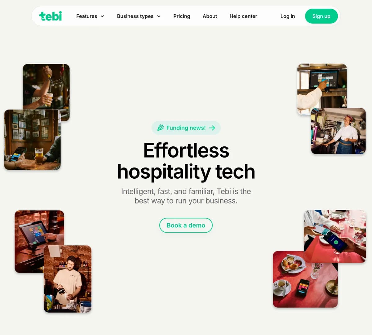 Screenshot of Tebi Series B Funding €30 Million