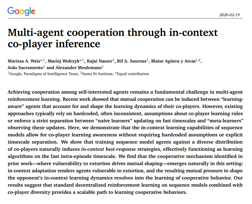 AI agents learning to cooperate without predefined rules in complex simulations