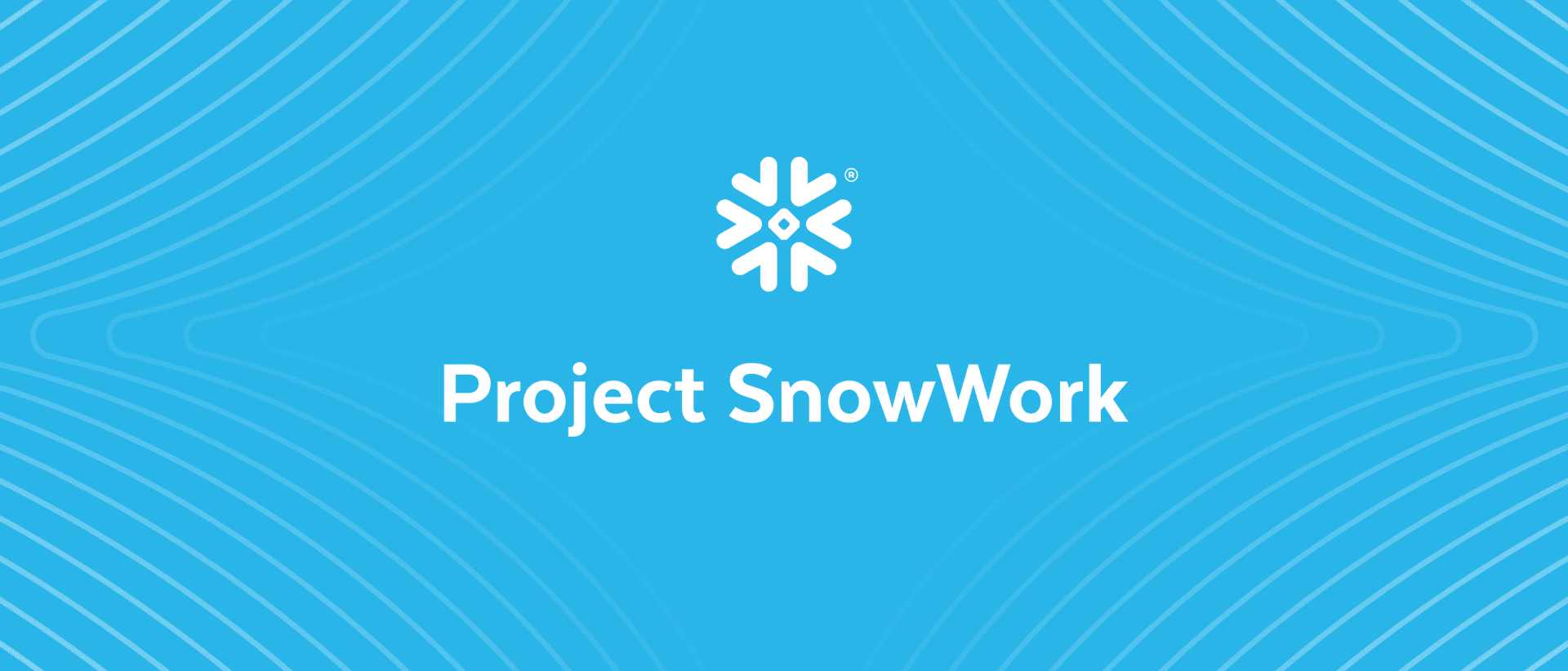 Illustration of Project SnowWork interface with data visualizations and AI agent interaction.