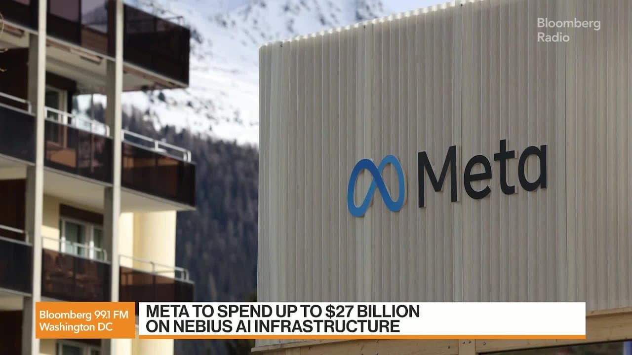 Ed Ludlow speaking on Bloomberg Radio about Meta's AI infrastructure investment