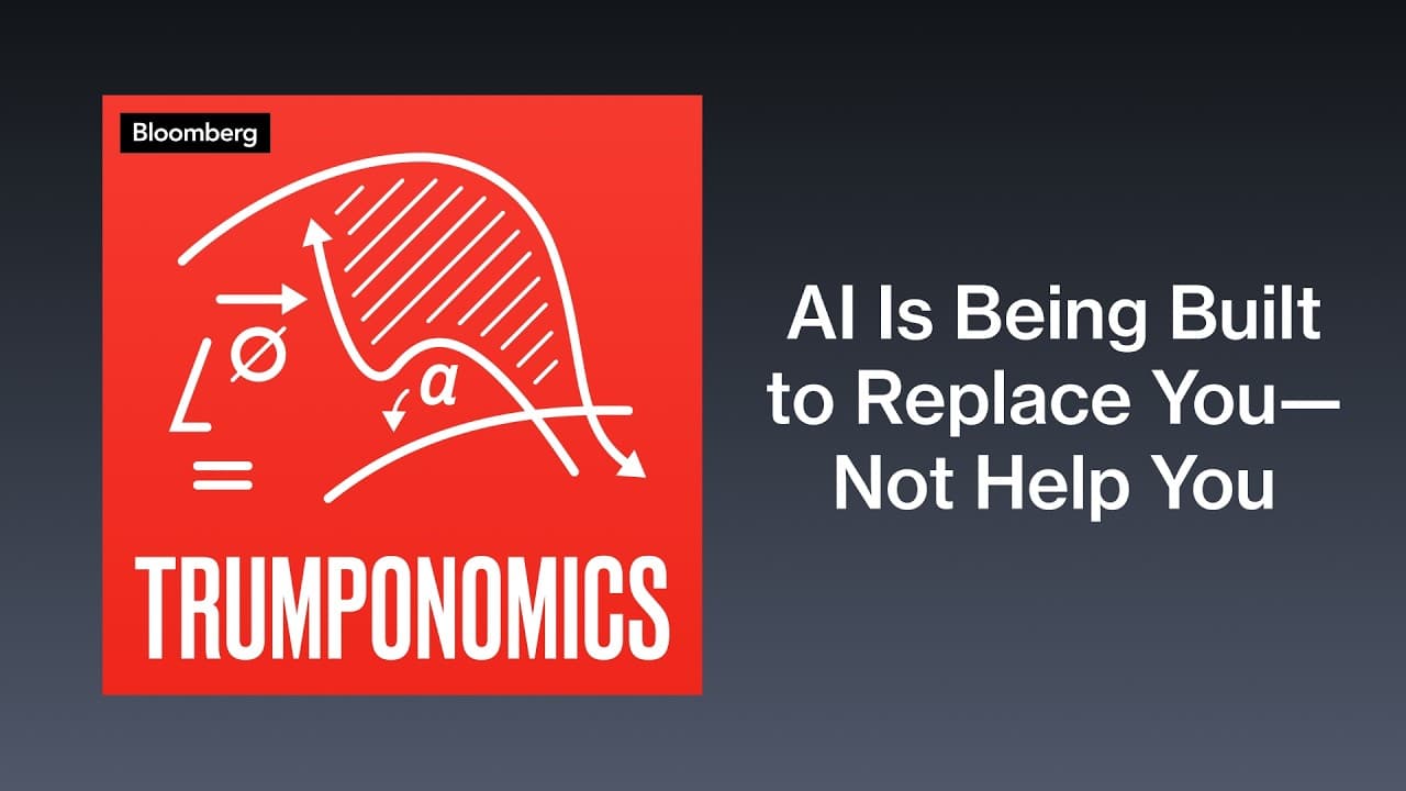 Logo for Trumponomics podcast with a graphic representing data and growth