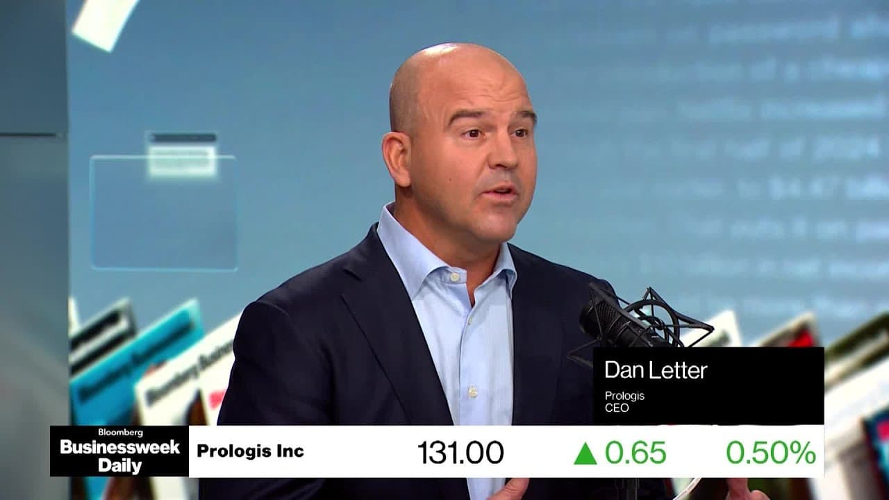 Dan Letter, CEO of Prologis, speaking at a Bloomberg Businessweek Daily panel.