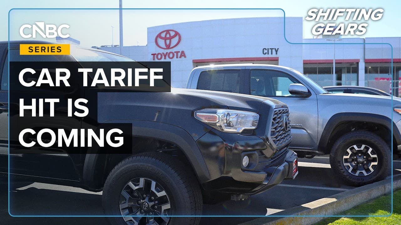 Rows of new cars at an automotive dealership, symbolizing rising vehicle prices and the impact of tariffs on the US auto market.