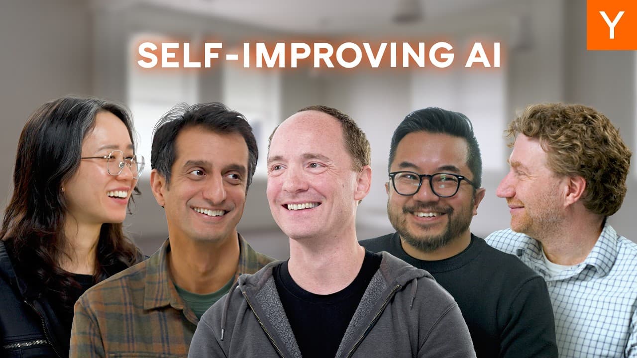 Team of 7 from Poetiq discussing their AI benchmark record-breaking strategy on a YC podcast