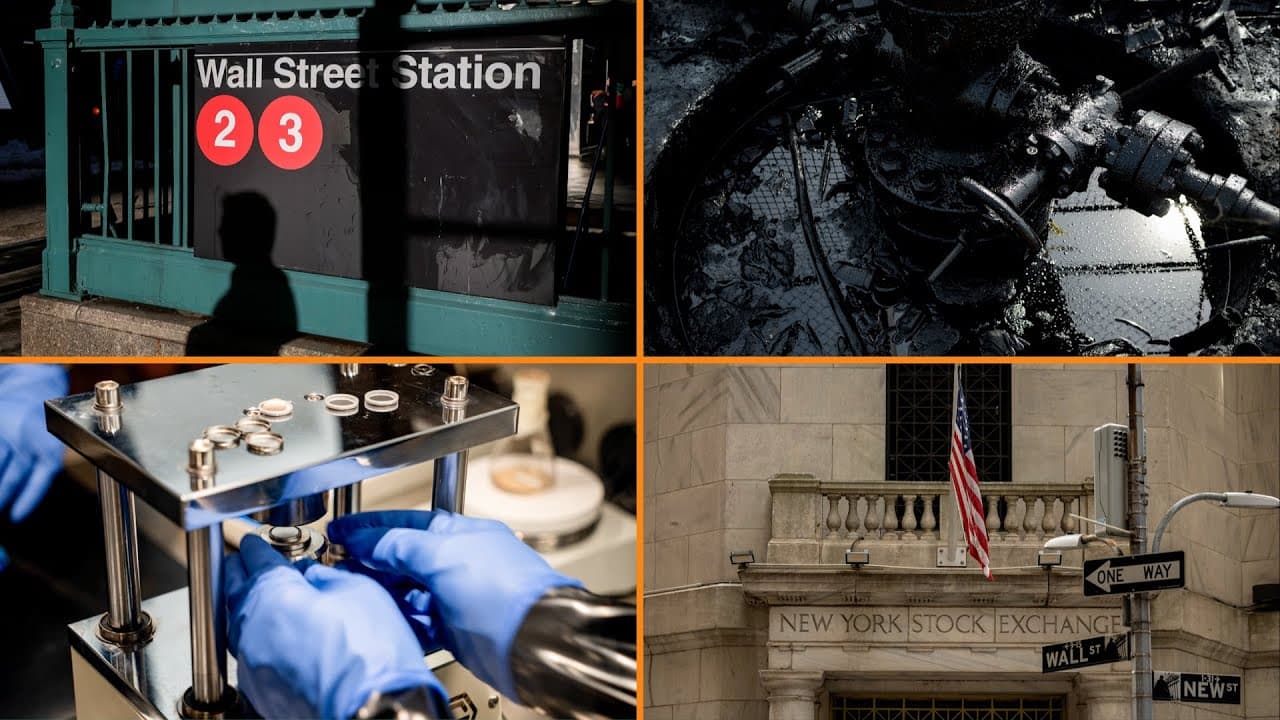 Wall Street subway sign with red lines 2 and 3, reflecting market downturn despite Nvidia's strong earnings report.