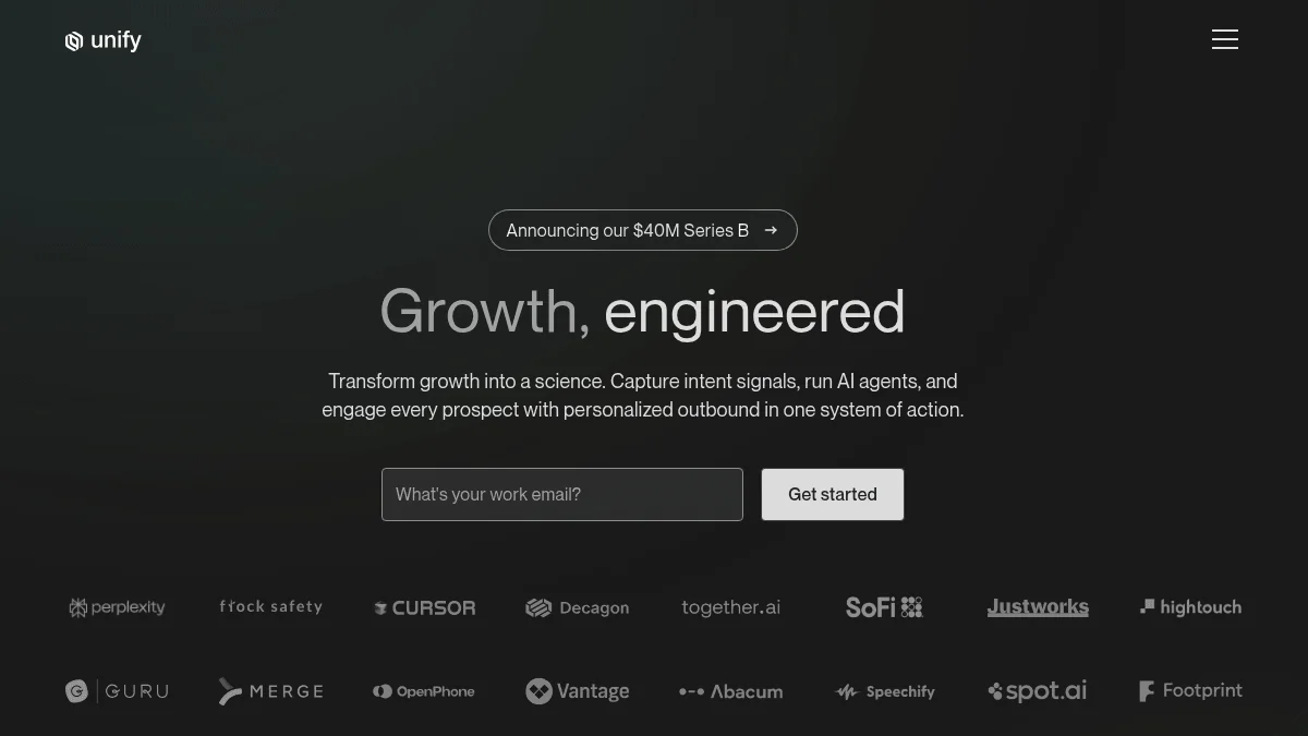 Unify AI Secures $40M Series B for Sales Automation