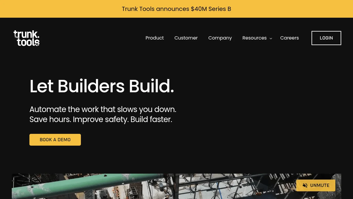 Trunk Tools Secures $40M Series B for AI Construction Platform
