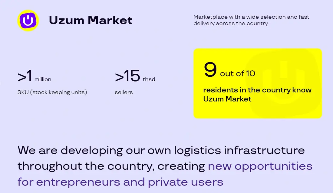 Uzbekistan Unicorn Uzum Secures $65.5M, Hits $1.5B Valuation