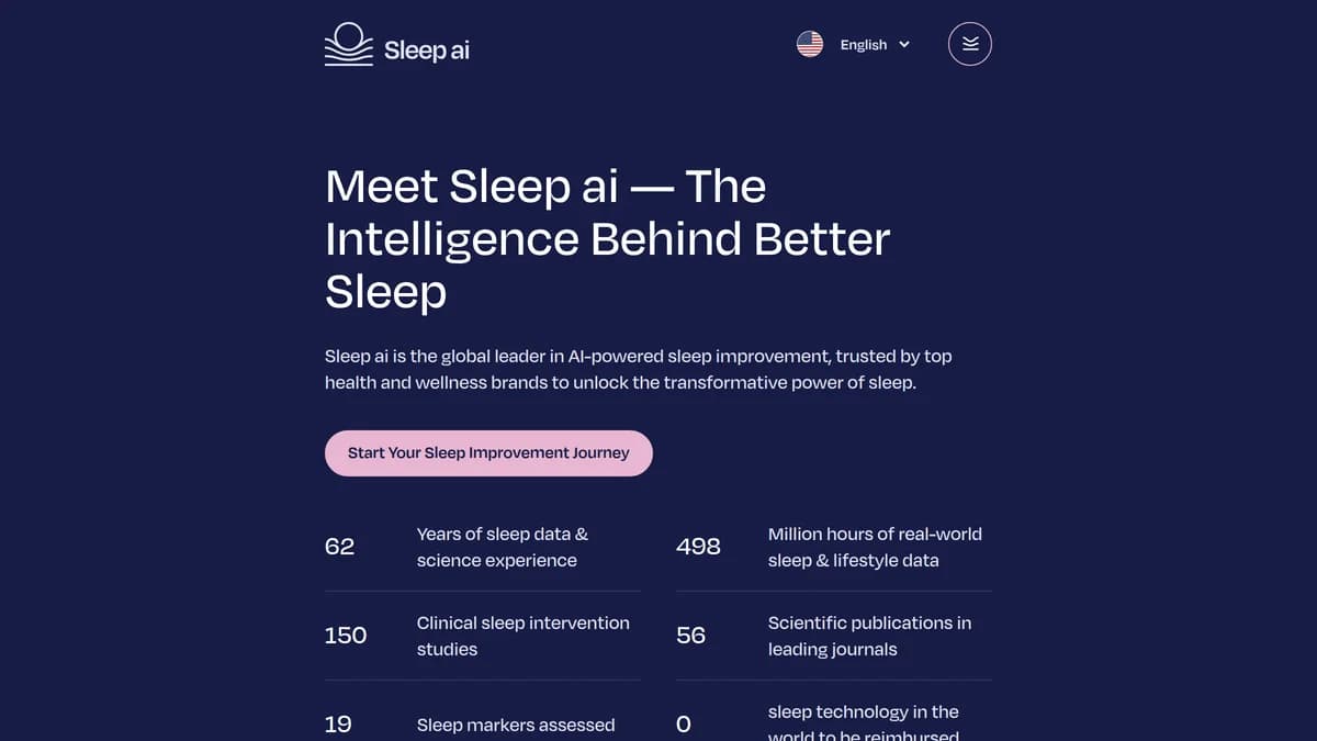 Sleep.ai Secures $5.5M for AI Sleep Insights Platform