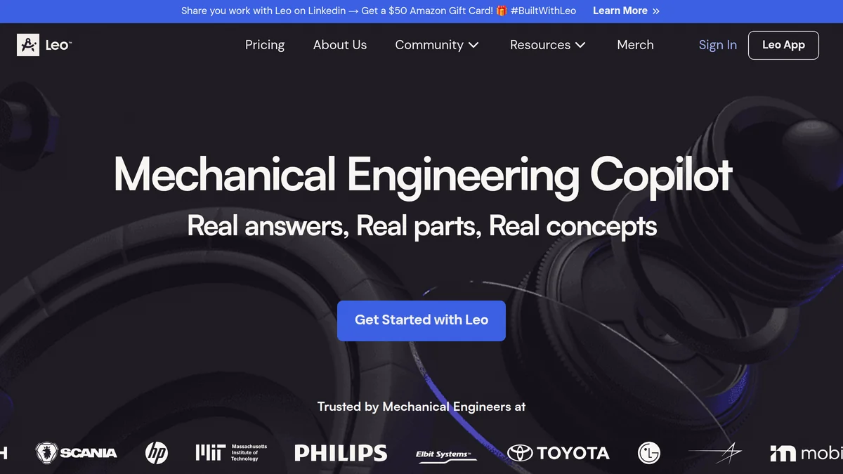 Leo AI Raises $9.7M for Large Mechanical Model