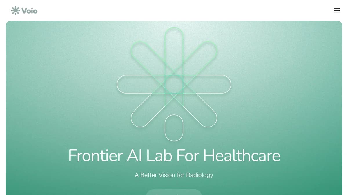 Voio Exits Stealth With $8.6 Million Seed Funding to Unify Radiology AI Workflows