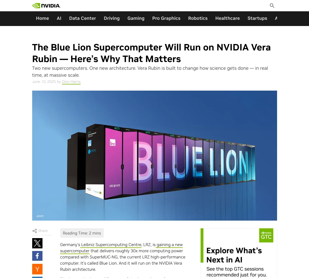 NVIDIA Vera Rubin: The Blueprint for a New Era of AI-Converged Supercomputing