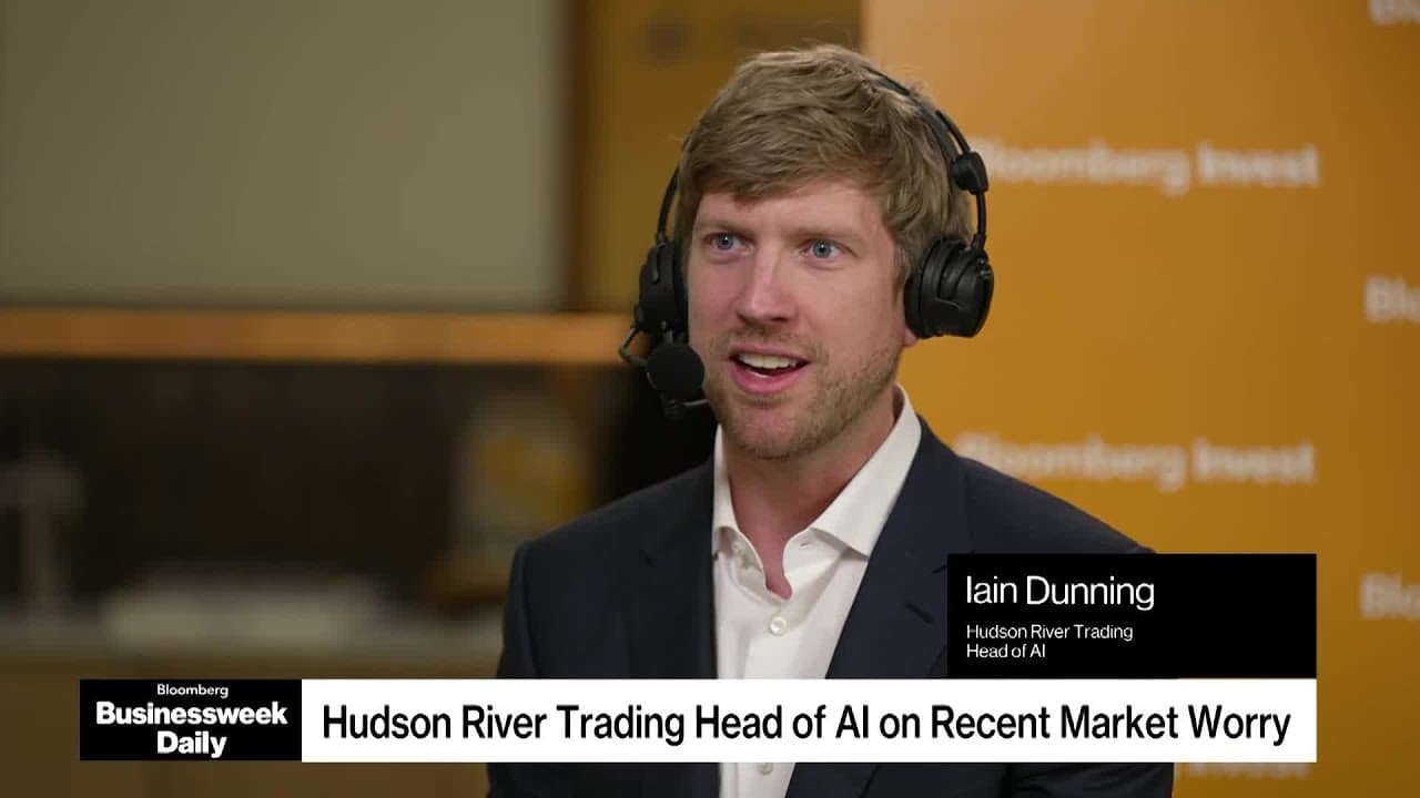 Iain Dunning, Head of AI at Hudson River Trading, speaking at Bloomberg Invest.