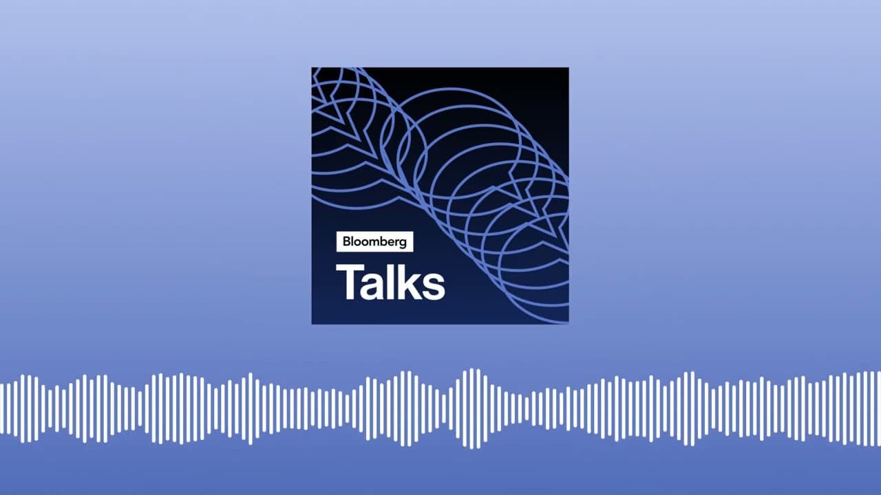 Bloomberg Talks logo with a sound wave graphic