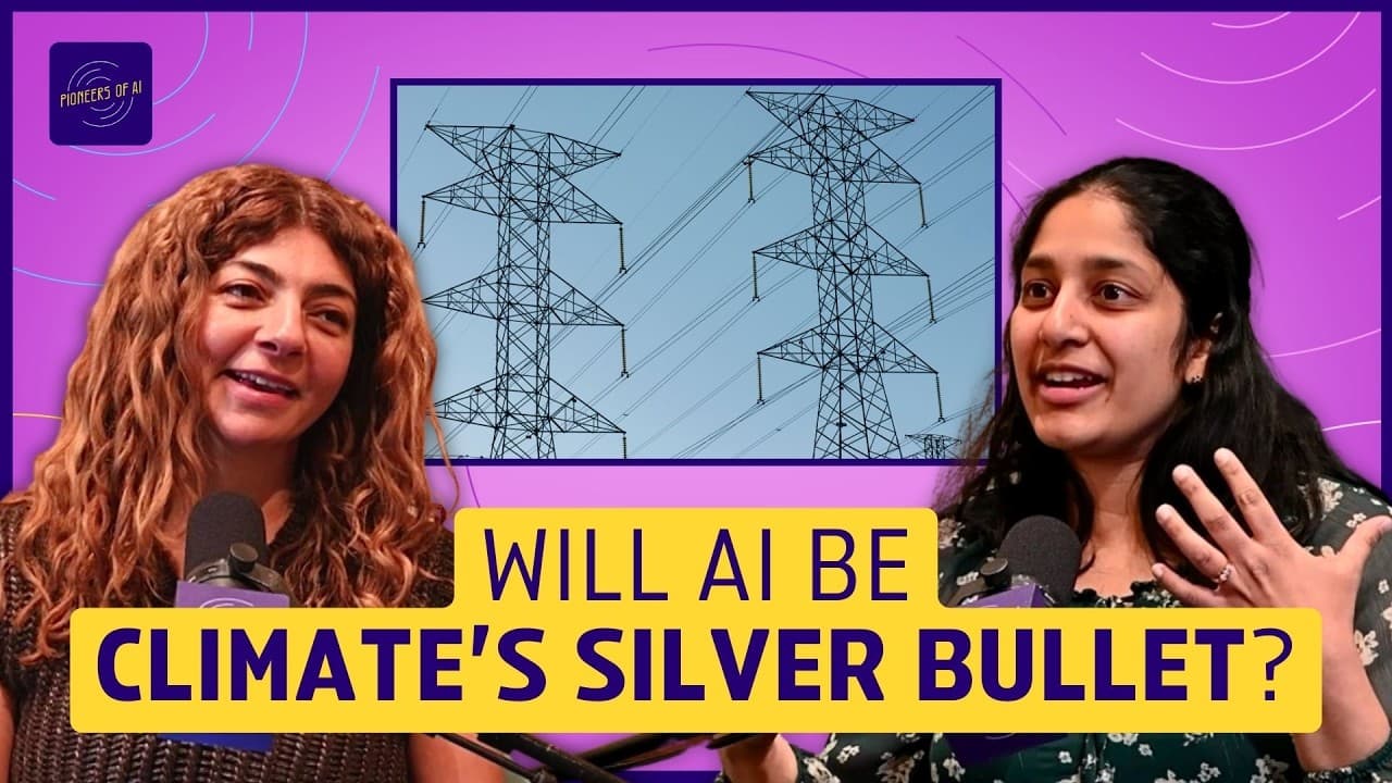 Priya Dhawale speaking at a podcast, with microphones visible.