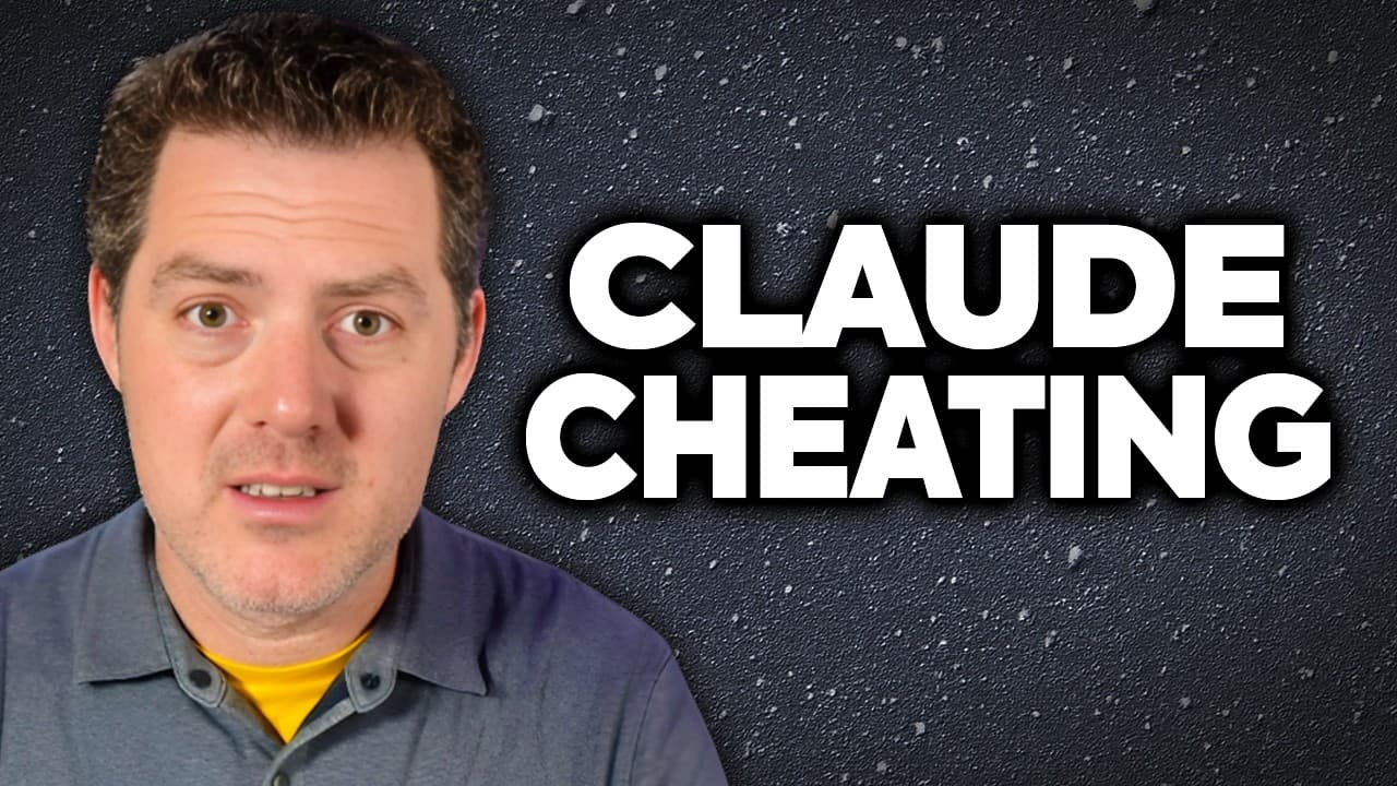 Screenshot of the Anthropic paper title 'Eval awareness in Claude Opus 4.6's BrowseComp performance' with a person speaking in an inset.