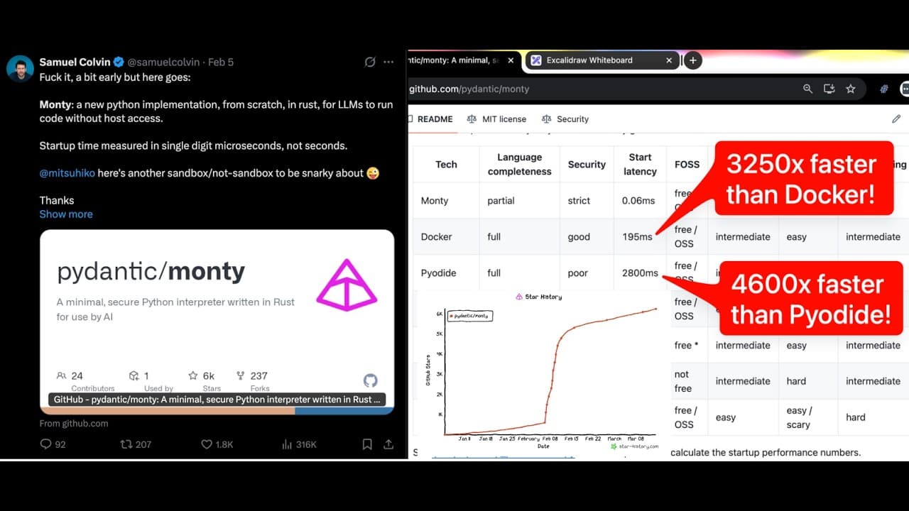 Samuel Colvin speaking on the Latent Space podcast about LLM agents
