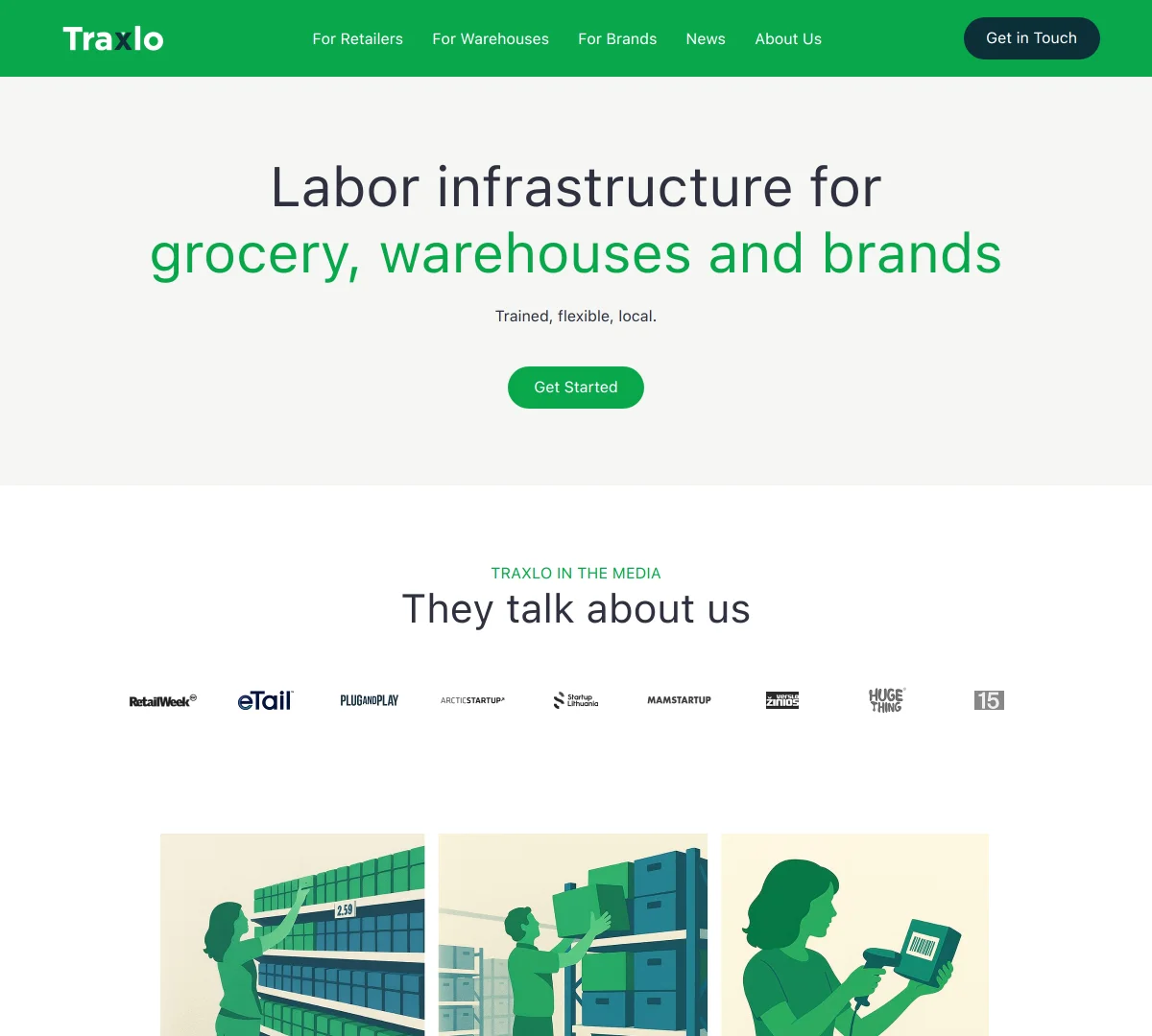 Screenshot of Traxlo funding