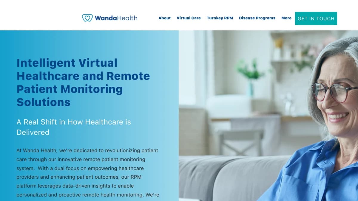 Screenshot of Wanda Health funding