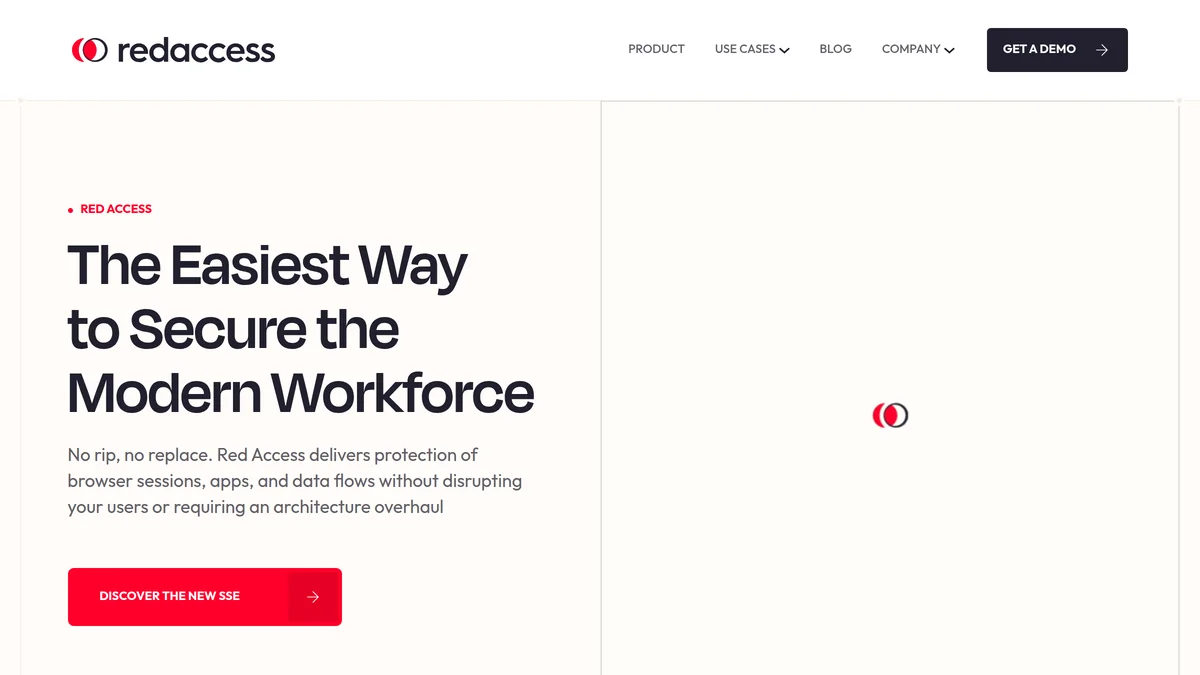 Screenshot of Red Access security platform