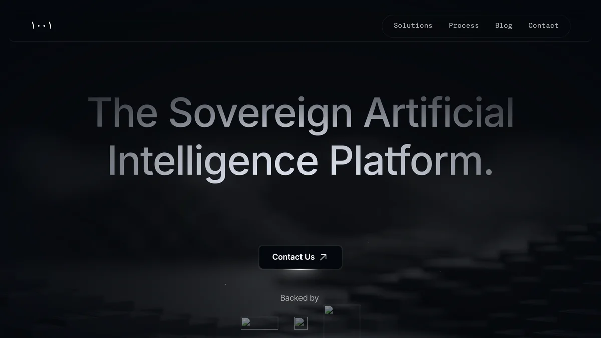 Screenshot of AI for critical industries