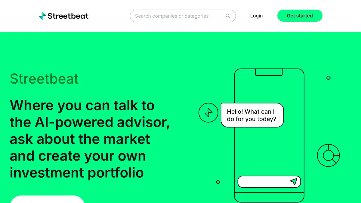 Screenshot of AI wealth management