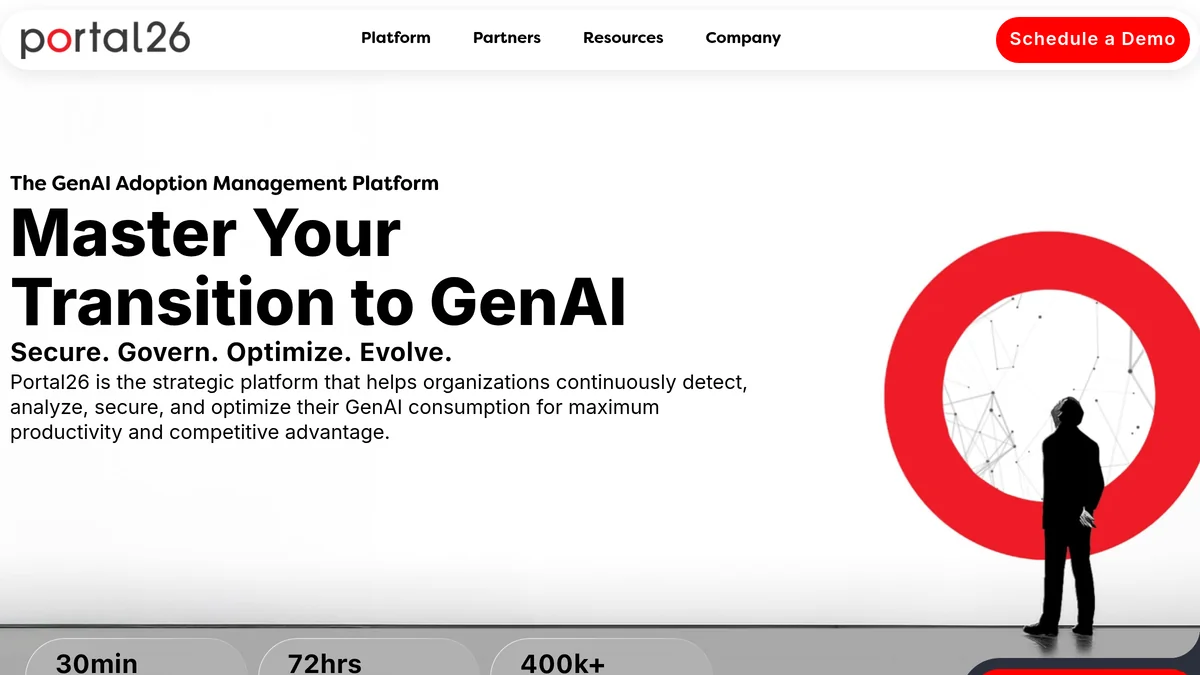 Screenshot of AI application governance platform