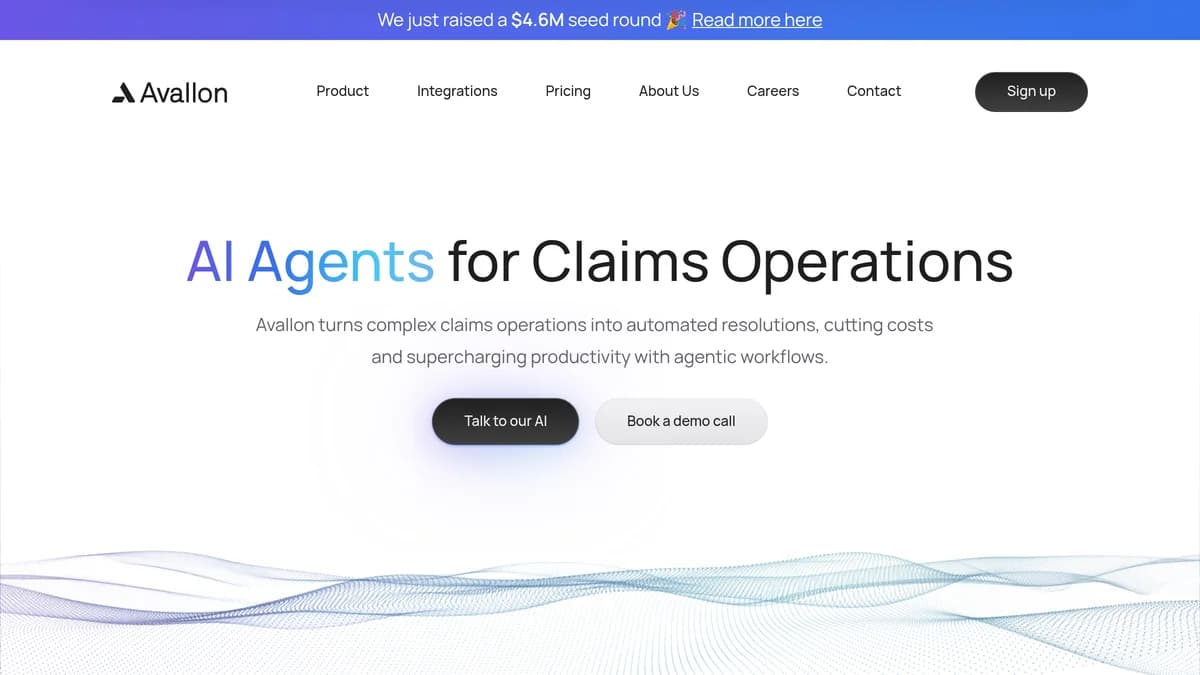 Screenshot of Avallon AI agents