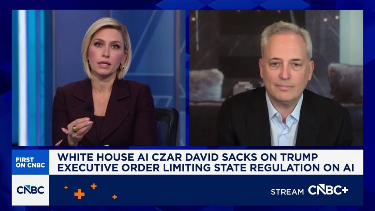 White House AI Czar David Sacks on Navigating the AI Frontier: Regulation, Race, and Jobs