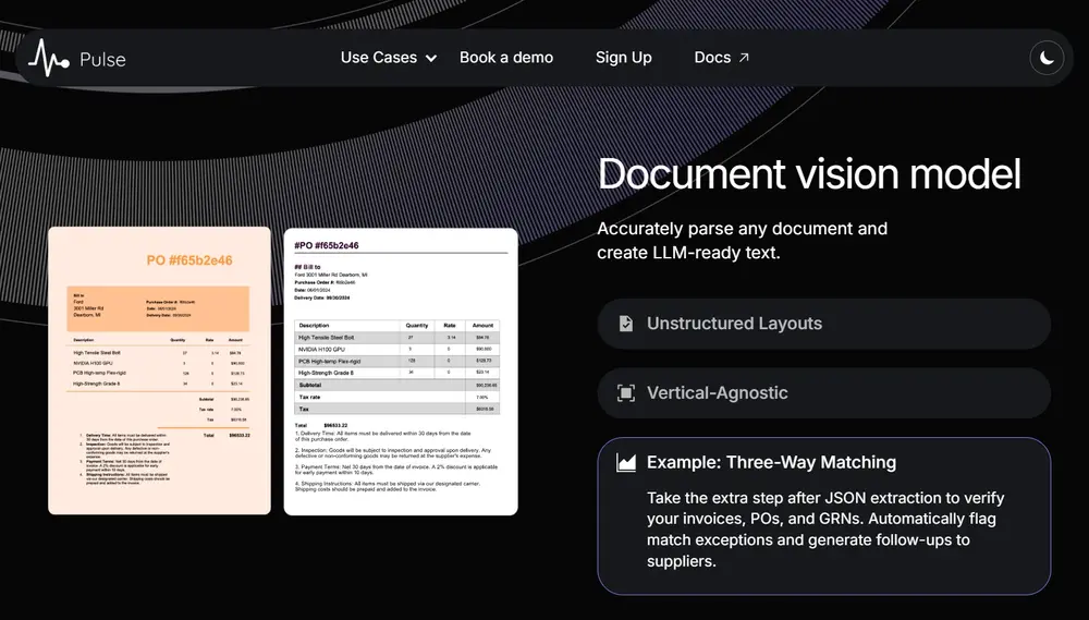 Pulse Raises $3.9 million to Power AI Agents and LLM-Ready Document Intelligence