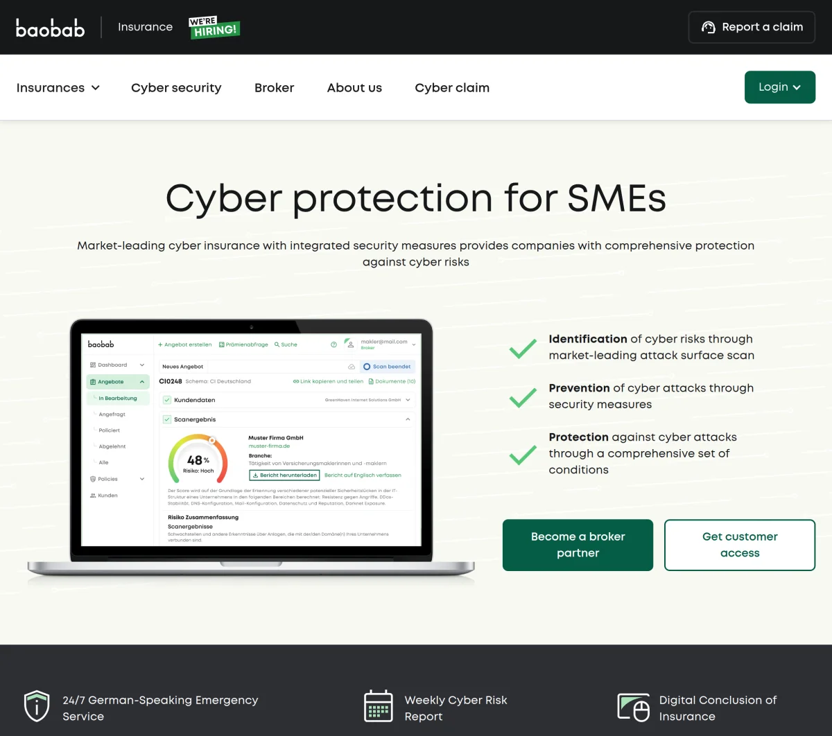 Screenshot of Baobab Insurance Series A Funding