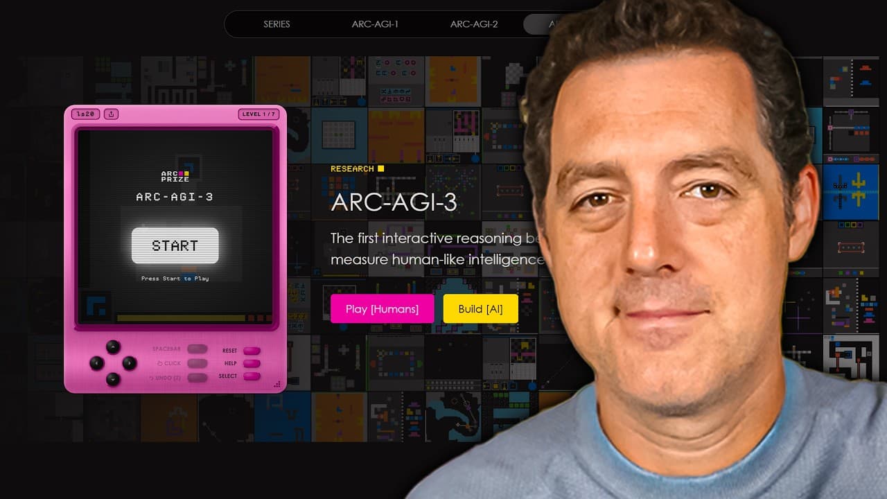 François Chollet speaking about AI reasoning benchmarks