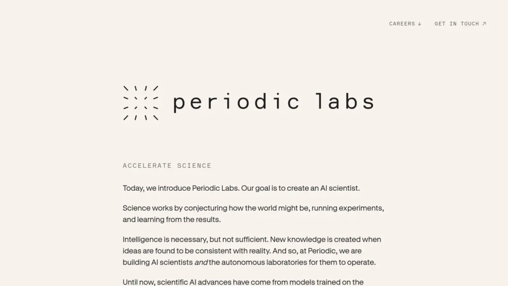 «Periodic Labs» süni zəka elmini avtomatlaşdırmaq üçün 300 mln $ topladı